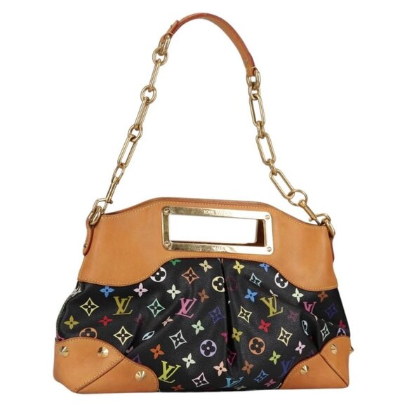 LOUIS VUITTON Monogram Multicolor Judy MM Bag 2Way Black M40256 Auth BA5540A - Picture 2 of 16
